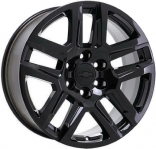 ALY5913U45 Chevrolet Colorado, Silverado 1500 Wheel/Rim Black Painted #84253947