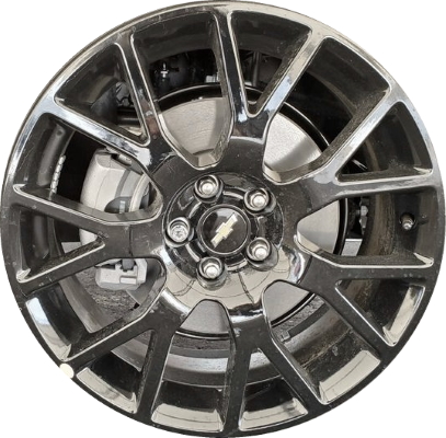 Chevrolet Trax 2021-2022 powder coat black 18x7.5 aluminum wheels or rims. Hollander part number ALY5678U45, OEM part number 42749060.