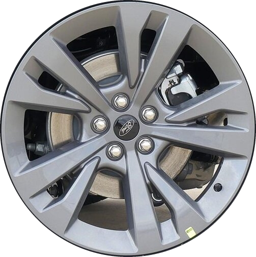 Ford Explorer 2021-2024 powder coat dark grey 20x8 aluminum wheels or rims. Hollander part number ALY10475, OEM part number Not Yet Known.