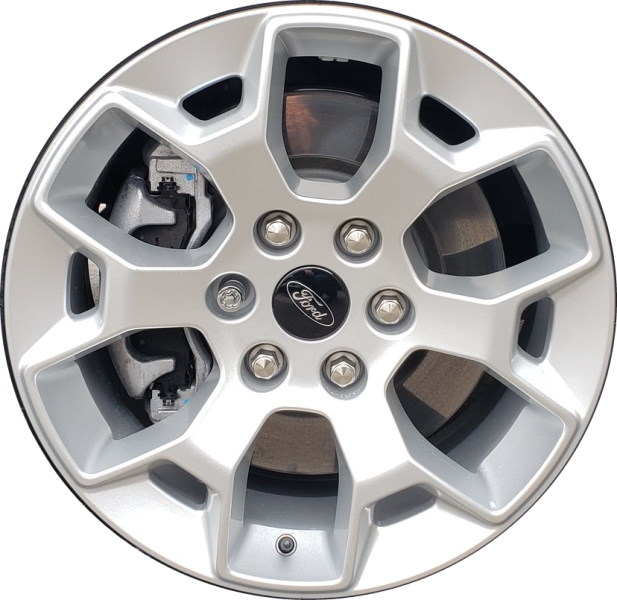 Ford F-150 2021-2023, F-150 Police Responder 2021-2023 powder coat silver 18x8.5 aluminum wheels or rims. Hollander part number 10341/95029, OEM part number ML3Z-1007-CA.
