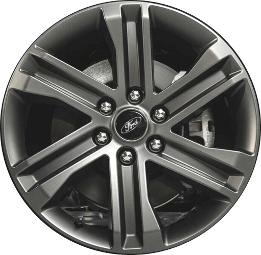 Ford F-150 2021-2023 powder coat dark grey 20x8.5 aluminum wheels or rims. Hollander part number ALY10344/95031, OEM part number ML3Z-1007-GA.