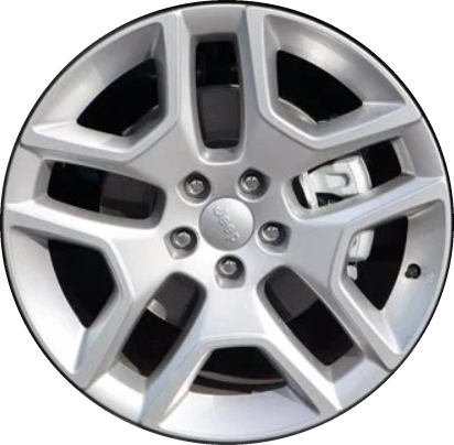Jeep Renegade 2021 powder coat silver 19x7.5 aluminum wheels or rims. Hollander part number ALY9227U20, OEM part number Not Yet Known.