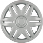 205s 15 Inch Aftermarket Silver Hubcaps/Wheel Covers Set