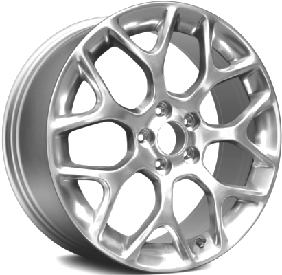 Chrysler 300 RWD 2015-2022 polished 20x8 aluminum wheels or rims. Hollander part number ALY2539U80, OEM part number 5SH90AAAAB.