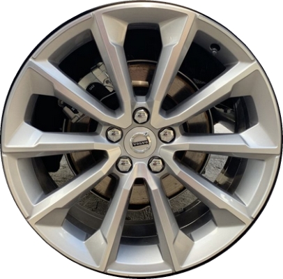Volvo S60 2019-2022, V60 2019-2022 silver machined 19x8 aluminum wheels or rims. Hollander part number 70472/70502, OEM part number 322071549, 321430480.