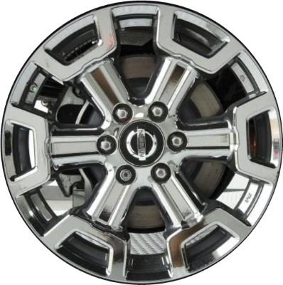 Nissan Titan XD 2018-2019 chrome 20x7.5 aluminum wheels or rims. Hollander part number ALY62727U95/62789, OEM part number 403009FT0A.