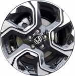 ALY64111U45 Honda CR-V Wheel/Rim Black Machined #42700TLAA88