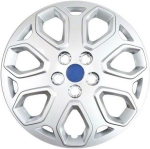 463s 16 Inch Aftermarket Silver Ford Focus (Bolt On) Hubcaps/Wheel Covers Set