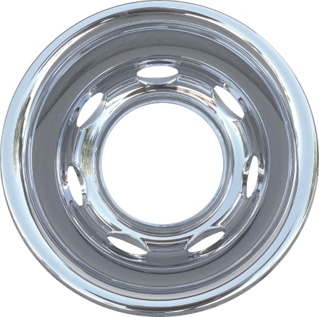 Dodge Ram 3500 DRW 2000-2002, Plastic 7 Hand Hole, Single Hubcap or Wheel Cover For 16 Inch Steel Wheels. Hollander Part Number H542RL.