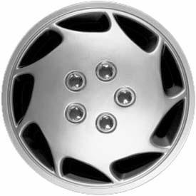Aftermarket Hubcaps 14 Inch 57s Silver Set
