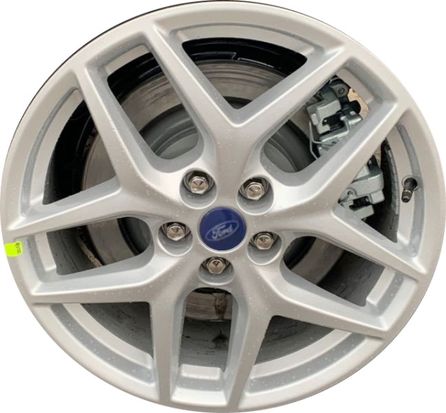 Ford Edge 2022-2024 powder coat medium grey 18x8 aluminum wheels or rims. Hollander part number ALY10473, OEM part number MT4Z1007B.
