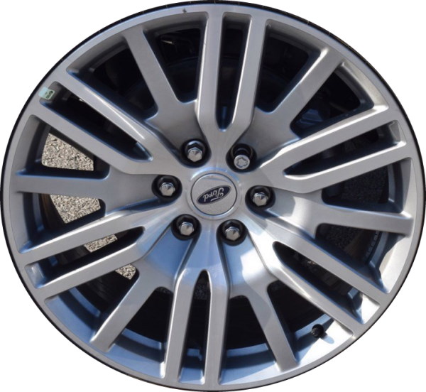 Ford Expedition 2022-2024 silver machined 22x9.5 aluminum wheels or rims. Hollander part number ALY10444, OEM part number NL1Z-1007-J.