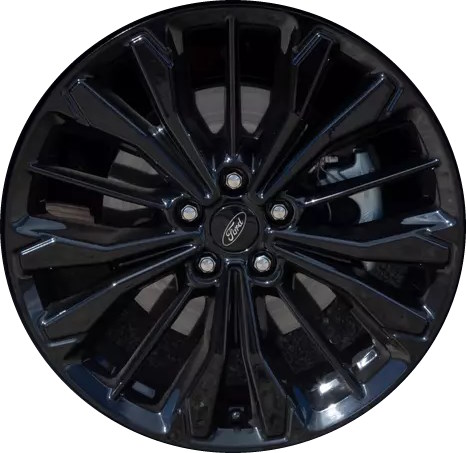 Ford Escape 2023-2024 black painted 19x7.5 aluminum wheels or rims. Hollander part number 95130, OEM part number Not Yet Known.