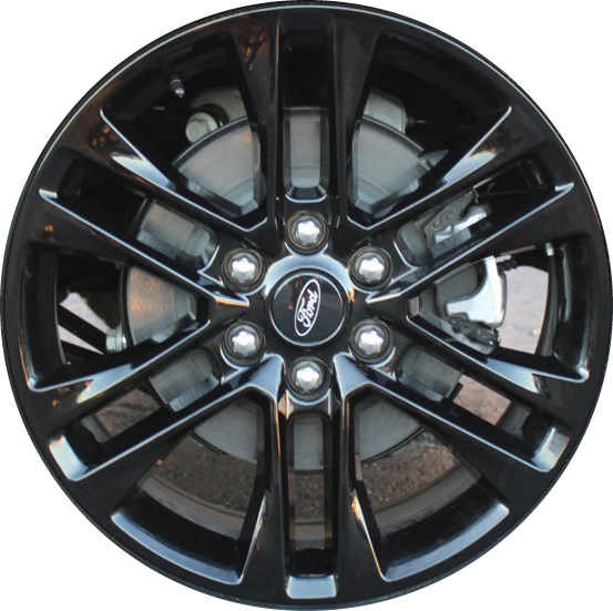 Ford Expedition 2022-2024 powder coat black 20x8.5 aluminum wheels or rims. Hollander part number ALY10440A, OEM part number NL1Z-1007-F.