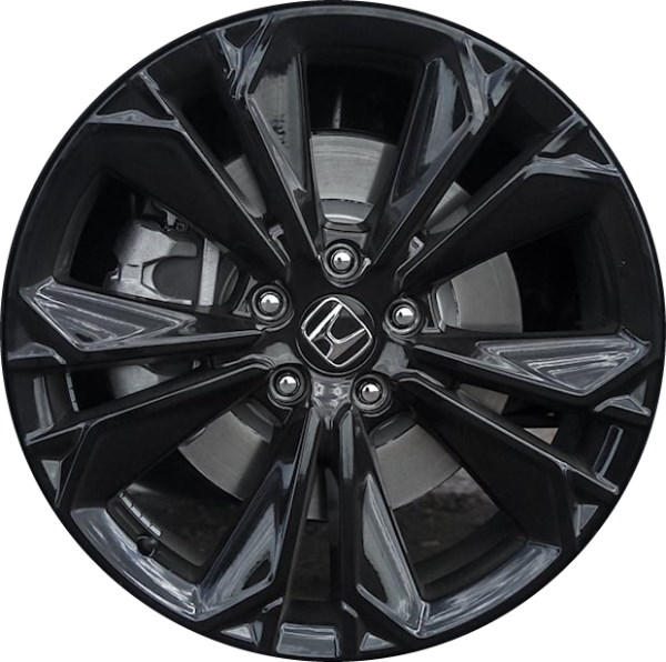 Honda CR-V 2023-2024 powder coat black 19x7.5 aluminum wheels or rims. Hollander part number ALY60312, OEM part number 428003A0AB0.