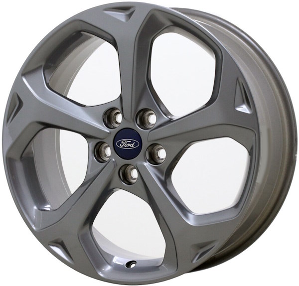 Ford Escape 2023-2024 powder coat grey 18x7 aluminum wheels or rims. Hollander part number ALY10466, OEM part number PJ6Z-1007-C.