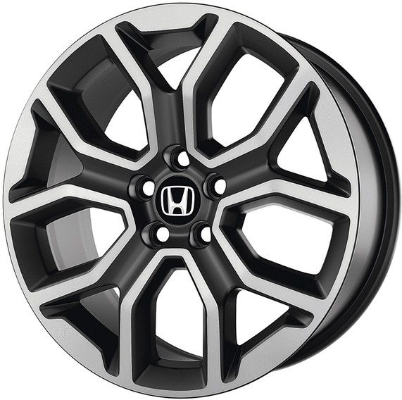 Honda Pilot 2023-2024 black machined 20x8 aluminum wheels or rims. Hollander part number ALY60315A, OEM part number 08W20-T90-100.