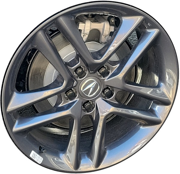 Acura TLX 2024 powder coat grey 19 inch aluminum wheels or rims. Hollander part number NotYetKnown, OEM part number NotYetKnown.