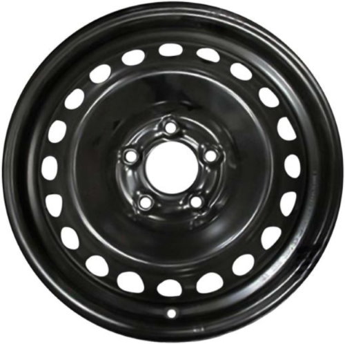 KIA SOUL 2020-2024 powder coat black 16x6.5 steel wheels or rims. Hollander part number STL74813, OEM part number 52910-J9000.