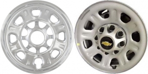 IMP-92X Chevrolet Silverado 2500, 3500 SRW Chrome Wheel Skins (Hubcaps/Wheelcovers) 18 Inch Set