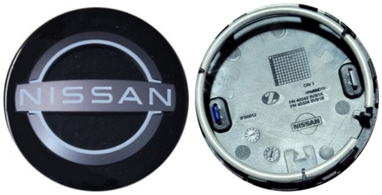 C62832 Nissan Frontier, Kicks, Leaf, Pathfinder, Rogue OEM Black Center Cap #40342-6TA1A