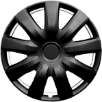 505GB 15 Inch Aftermarket Black Hubcaps/Wheel Covers Set