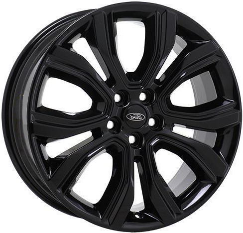 Ford Edge 2022-2024 powder coat black 19x8 aluminum wheels or rims. Hollander part number ALY10195B, OEM part number NT4Z1007A.