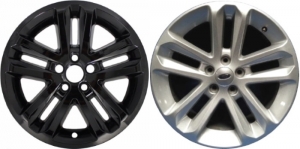 IMP-370BLK/8385GB Ford Explorer Black Wheel Skins (Hubcaps/Wheelcovers) 18 Inch Set