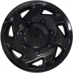 XT609GB 16 Inch Aftermarket Black Ford Van SRW Hubcaps/Wheel Covers Set