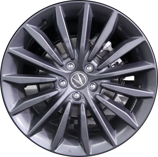 Acura RDX 2022-2024 powder coat charcoal 20x8 aluminum wheels or rims. Hollander part number 71653, OEM part number 42800TJBA20.