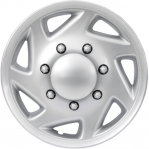 7030AMS 16 Inch Aftermarket Silver Ford Van SRW Hubcaps/Wheel Covers Set
