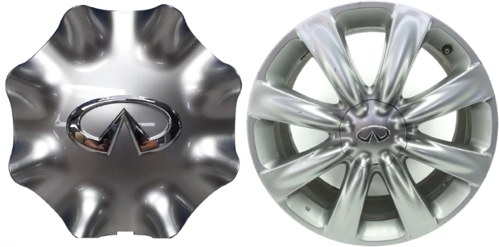 Unique Bargains Wheel Center Caps No,40315CG21 For Infiniti OD:150mm/5.91" Silver Tone Plastic