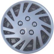 Aftermarket Hubcaps 15 Inch H75SS Silver/Charcoal Set