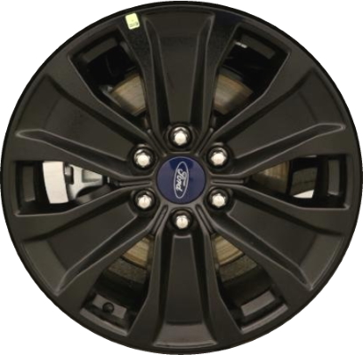 Ford F-150 2019-2020 powder coat black 20x8.5 aluminum wheels or rims. Hollander part number ALY10173U45, OEM part number Not Yet Known.