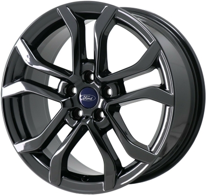 Ford Fusion 2019-2020 powder coat black 18x8 aluminum wheels or rims. Hollander part number ALY10120U45/10208HH, OEM part number KS7Z1007E.