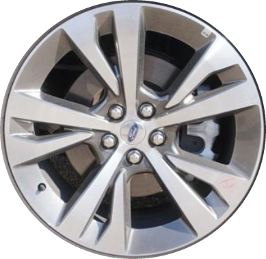 Ford Explorer 2020 grey machined 20x8 aluminum wheels or rims. Hollander part number ALY10267U79, OEM part number LB5Z1007E.