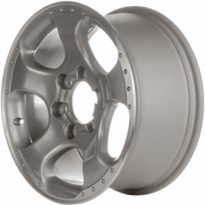 Nissan Xterra 2002-2004 grey machined 17x8 aluminum wheels or rims. Hollander part number ALY62442, OEM part number 403009Z500, 403009Z501, 403008Z700.