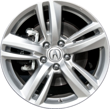 Acura RDX 2013-2015 powder coat silver 18x7.5 aluminum wheels or rims. Hollander part number ALY71807, OEM part number 42700TX4A91.
