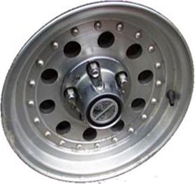 Ford F-150 1990-1996 machined 15x7.5 aluminum wheels or rims. Hollander part number ALY1701U10, OEM part number F0TZ1007A.