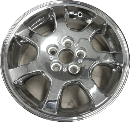 Dodge Neon 2002-2005 chrome 15x6 aluminum wheels or rims. Hollander part number ALY2181C, OEM part number Not Yet Known.