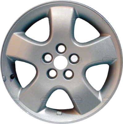 Dodge Neon 2003-2005 powder coat silver 16x6 aluminum wheels or rims. Hollander part number ALY2195, OEM part number Not Yet Known.