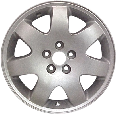 Chrysler PT Cruiser 2003-2005 powder coat silver 16x6 aluminum wheels or rims. Hollander part number ALY2201, OEM part number Not Yet Known.