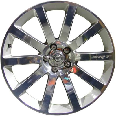 Chrysler 300 RWD 2005-2010 silver polished 20x9 aluminum wheels or rims. Hollander part number ALY2253, OEM part number Not Yet Known.
