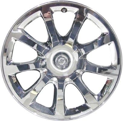 Chrysler 300 RWD 2007-2010 chrome clad 18x7.5 aluminum wheels or rims. Hollander part number ALY2278, OEM part number Not Yet Known.