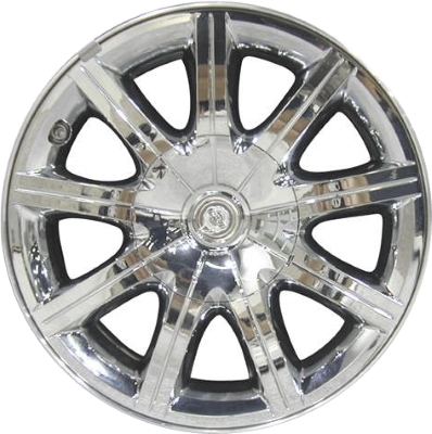 Chrysler 300 RWD 2007-2010 chrome clad 18x7.5 aluminum wheels or rims. Hollander part number ALY2279, OEM part number Not Yet Known.