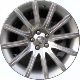 Chrysler 300 RWD 2007-2010 silver machined 20x8 aluminum wheels or rims. Hollander part number ALY2281, OEM part number Not Yet Known.