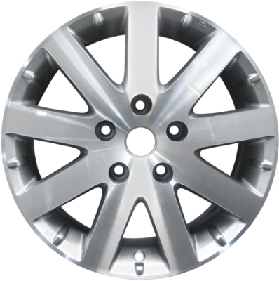 Chrysler Town & Country 2008-2010 silver or charcoal machined 17x6.5 aluminum wheels or rims. Hollander part number ALY2332U, OEM part number Not Yet Known.