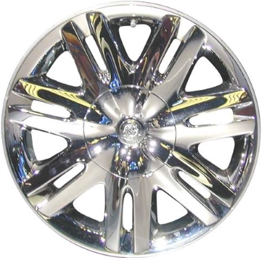 Chrysler Town & Country 2008-2010 chrome clad bright 17x6.5 aluminum wheels or rims. Hollander part number ALY2333U86, OEM part number Not Yet Known.