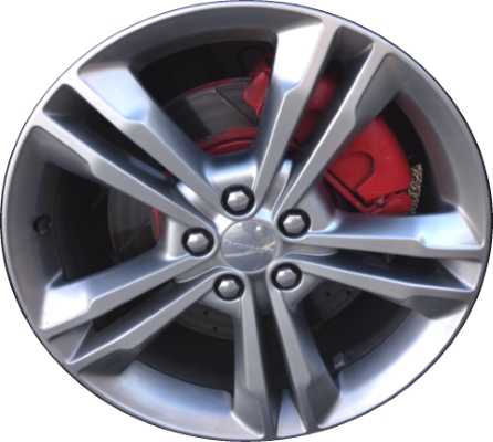 Dodge Charger AWD 2011-2014 powder coat hyper silver 19x7.5 aluminum wheels or rims. Hollander part number ALY2410U20.LS100V2, OEM part number Not Yet Known.