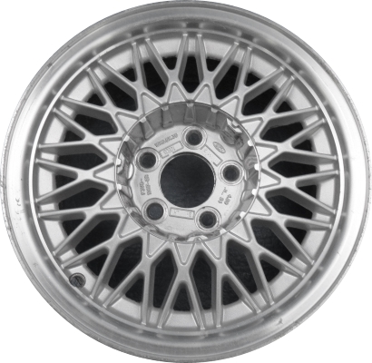 Ford Crown Victoria 1991, Lincoln Town Car, 1990-1997 Mercury Grand Marquis 1991-1992 silver machined 15x6.5 aluminum wheels or rims. Hollander part number 3125, OEM part number F3VY1007B, F5VZ1007EA, F7VZ1007DA.